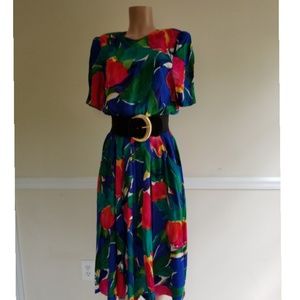 Vintage Floral Dress